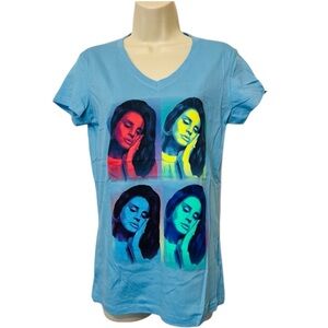 Lana‎ Del Rey Adele T Shirt, Color Blue, Size Medium, NWOT